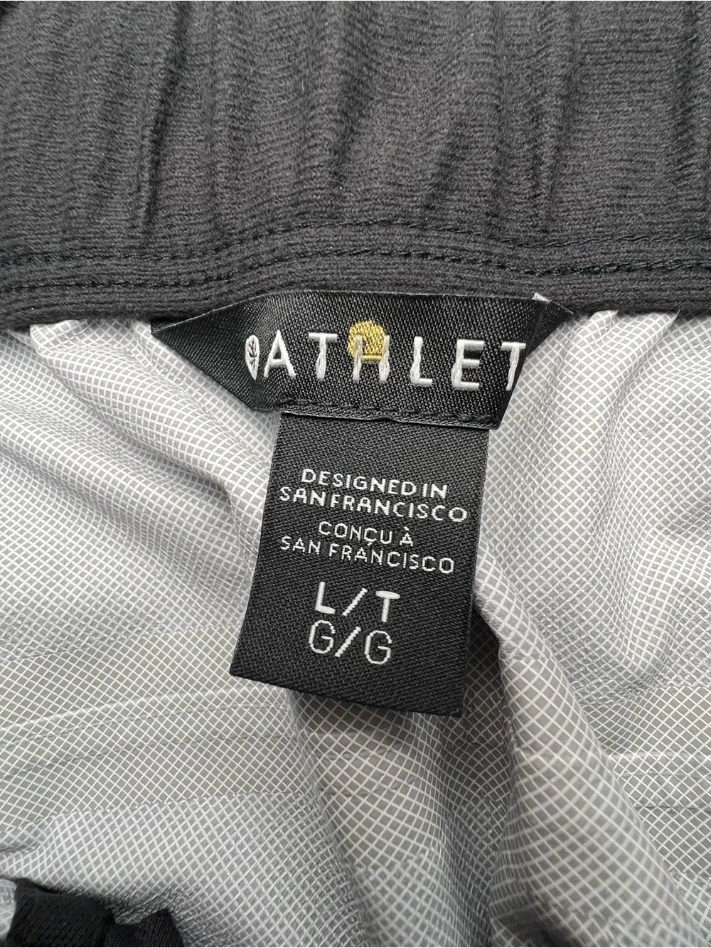 Athleta RainOut Traverse Pant Large Tall Black Zip Leg RAIN PANTS Running Hike